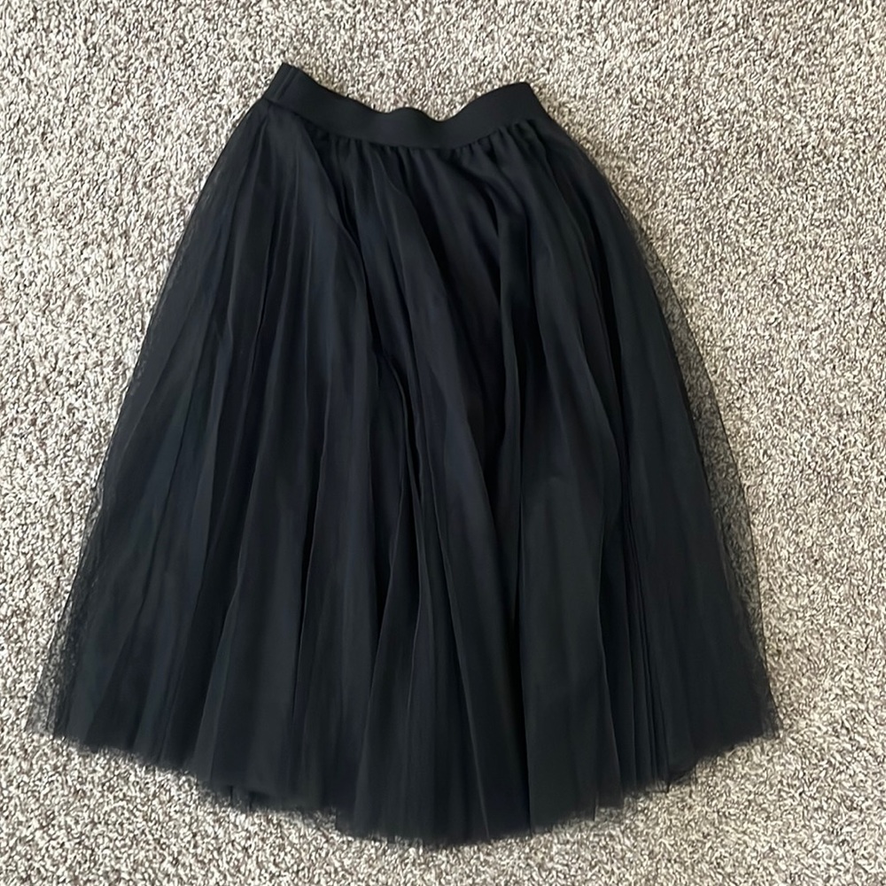 Tulle midi skirt